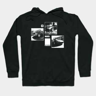 Mazda Miata MX-5 NB Black 'N White Archive (Black Version) Hoodie